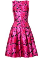 Oscar De La Renta Floral-print Dress - Pink & Purple