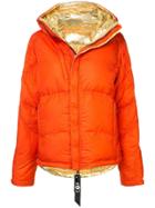 Kru Reversible Puffer Jacket - Orange
