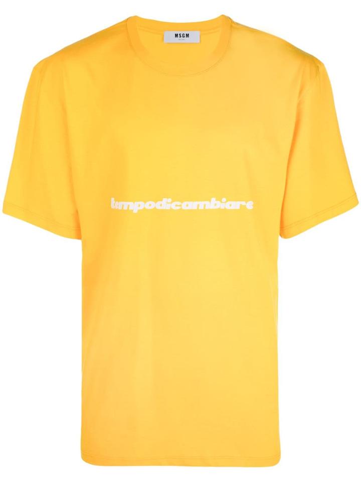 Msgm Tempodicambiare T-shirt - Yellow & Orange