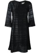 L'autre Chose Metallic Detail Knit Dress, Women's, Size: 46, Black, Polyester/cupro