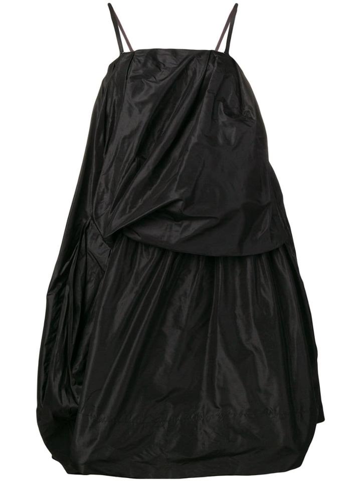 Simone Rocha Draped Spaghetti Strap Dress - Black