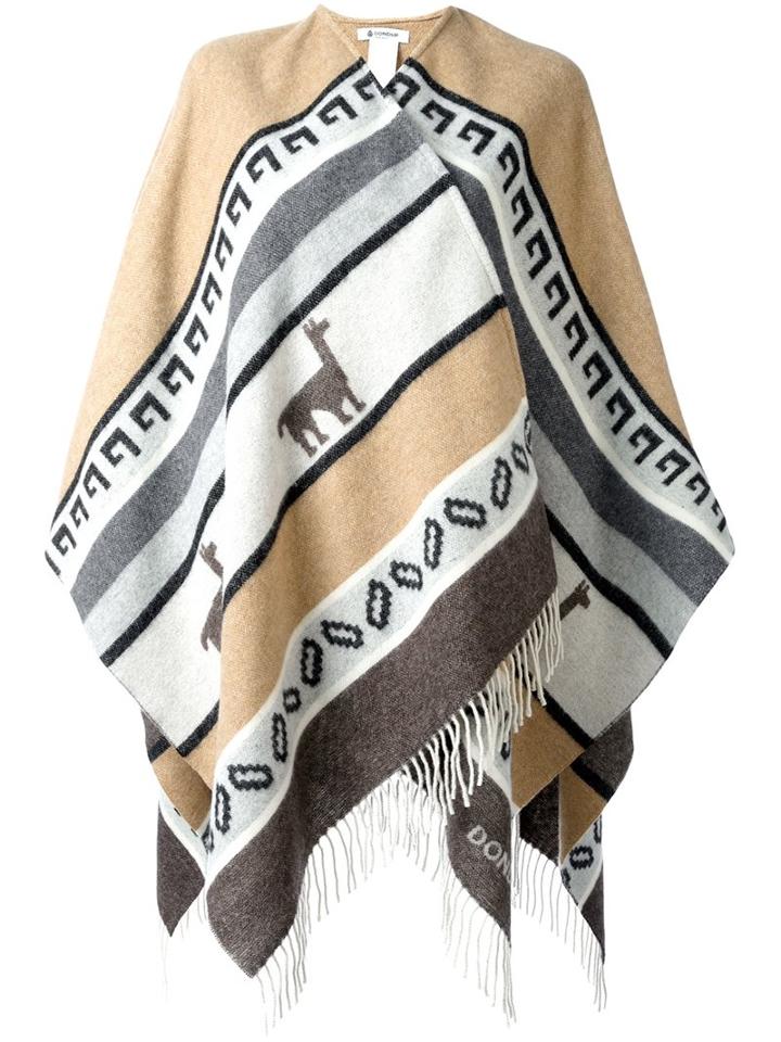 Dondup 'warauni Unico' Poncho, Women's, Nude/neutrals, Polyamide/wool