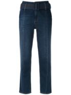 Le Lis Blanc Calça Paula Straight Cinto - Blue