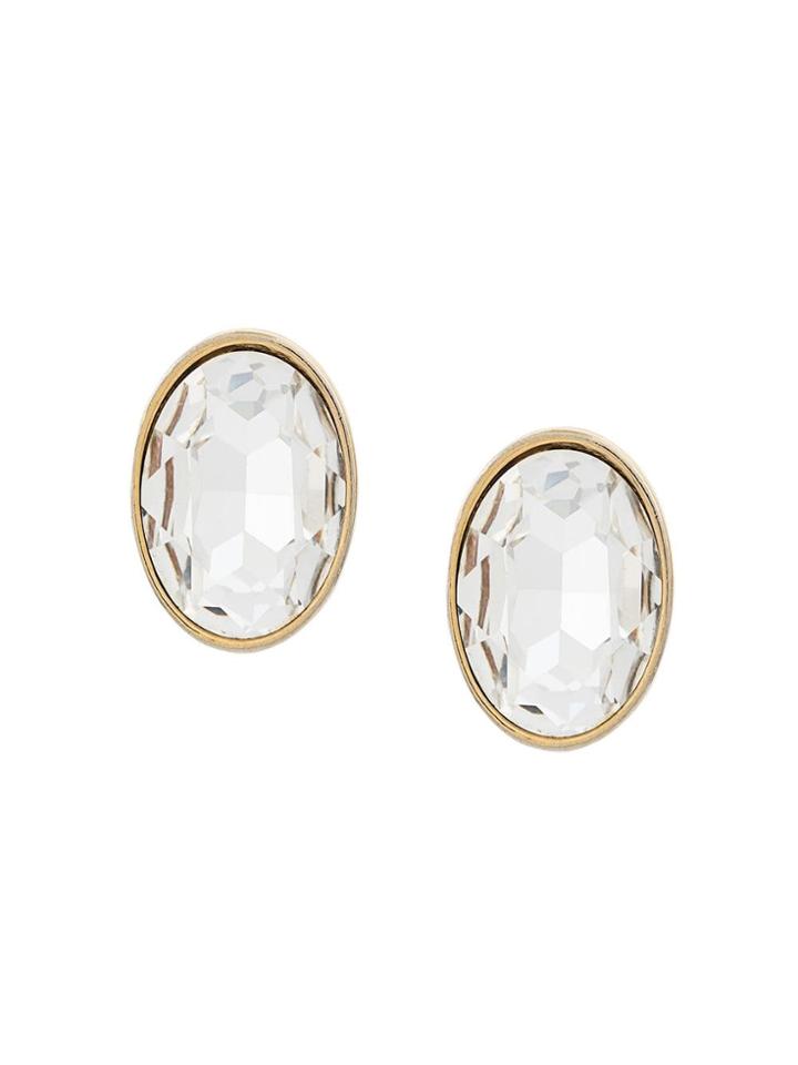 Susan Caplan Vintage '1980s Sphinx Clip-on Earrings - Gold