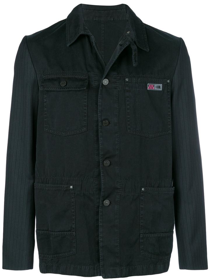 Lanvin Contrast Sleeve Jacket - Blue