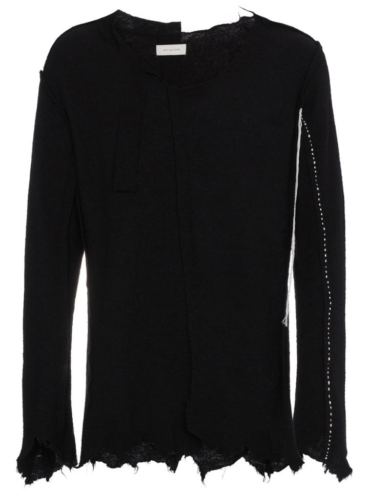 Bed J.w. Ford Distressed Wool Jumper - Black