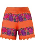 Cecilia Prado Printed Shorts, Women's, Size: P, Yellow/orange, Viscose