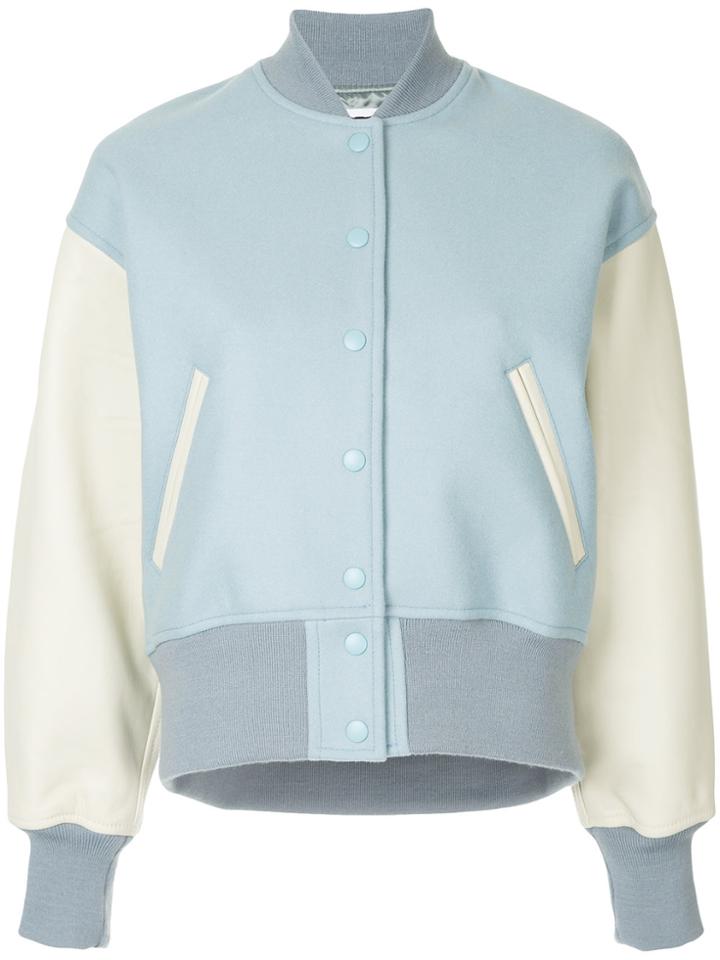H Beauty & Youth Colour Block Bomber Jacket - Blue