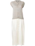Comme Des Garçons Pre-owned Layered Long Dress - Neutrals