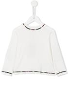 Missoni Kids Zig-zag Knitted Trim Top, Girl's, Size: 8 Yrs, White