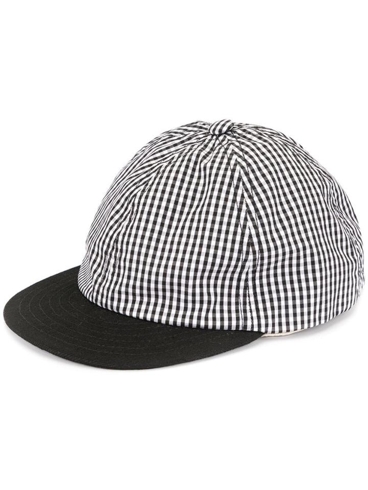 Beton Cire Striped Baseball Cap - Black