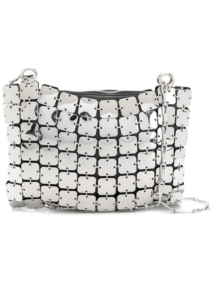 Paco Rabanne Sequined Clutch Bag - Metallic