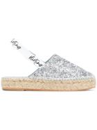 Chiara Ferragni Sequin Embellished Espadrilles - Metallic