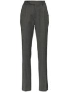 Matthew Adams Dolan High-waisted Slim Trousers - Grey