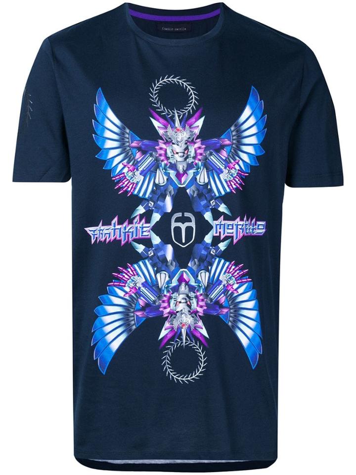 Frankie Morello Anime Print T-shirt - Black