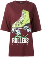 Undercover Roller Skate Print T-shirt - Red