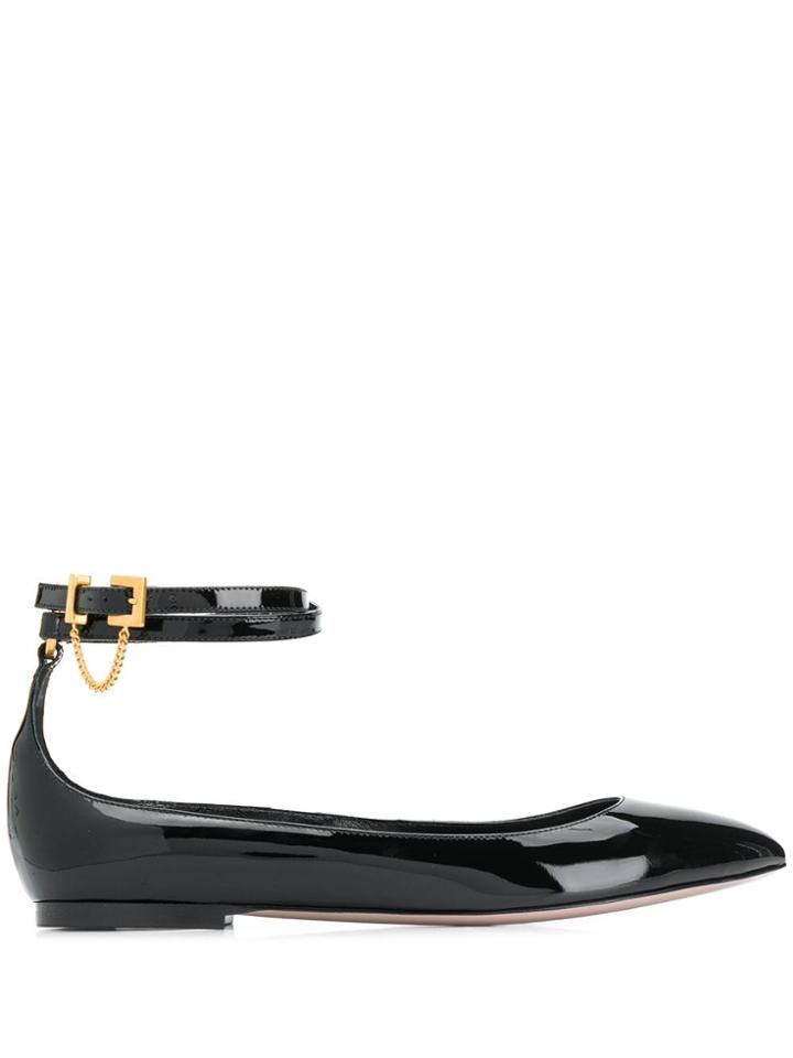 Valentino Valentino Garavani Pointed Toe Ballerinas - Black