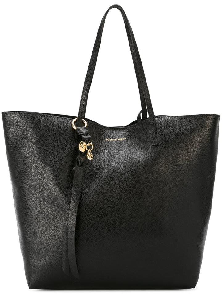 Alexander Mcqueen 'skull' Shopper Tote, Women's, Black, Calf Leather