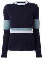 Rossignol Striped Knit Jumper, Women's, Size: 38, Blue, Virgin Wool