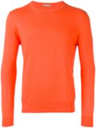 Cruciani Knitted Sweater, Men's, Size: 50, Yellow/orange, Cotton