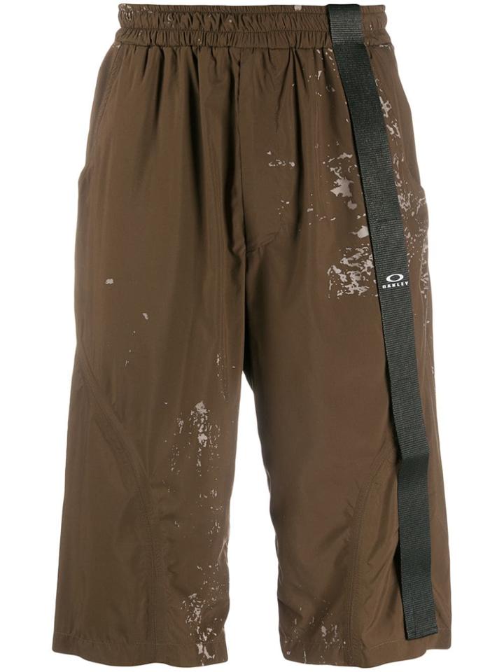 Oakley By Samuel Ross Strip Detail Bermuda Shorts - Brown