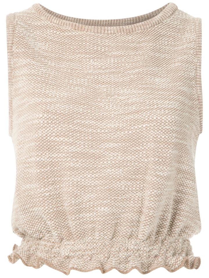 Andrea Bogosian Puerto Knit Blouse - Neutrals
