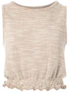 Andrea Bogosian Puerto Knit Blouse - Neutrals