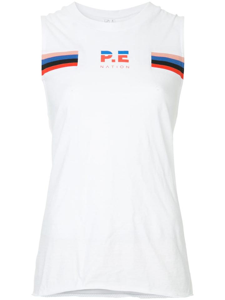 P.e Nation Code Breaker Tank Top - White