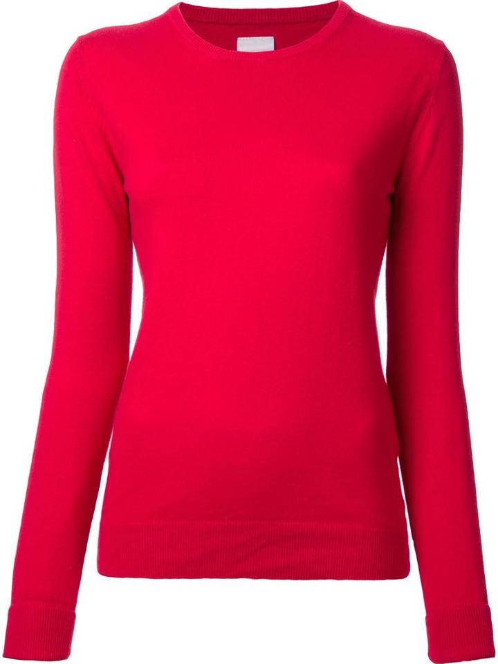 Cityshop 'city' Crew Neck Jumper, Women's, Red, Cotton/cashmere