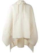 Craig Green Quilted Hooded Poncho, Adult Unisex, Size: Xs, Nude/neutrals, Polyamide/polyester