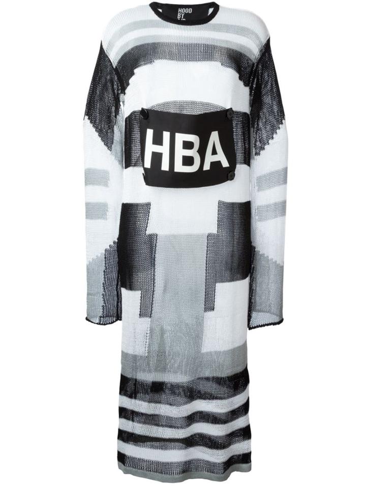Hood By Air Logo Print Knit Dress