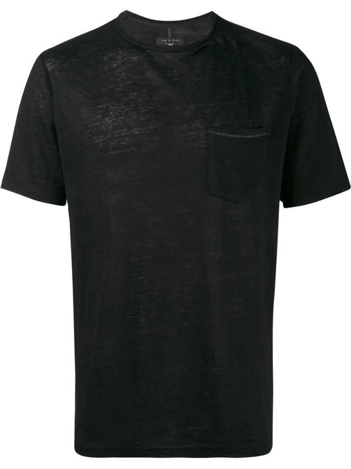 Rag & Bone Owen Short Sleeve T-shirt - Black