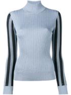 House Of Holland Ribbed Knit Jumper, Women's, Size: S/m, Blue, Polyester/metallic Fibre/rayon