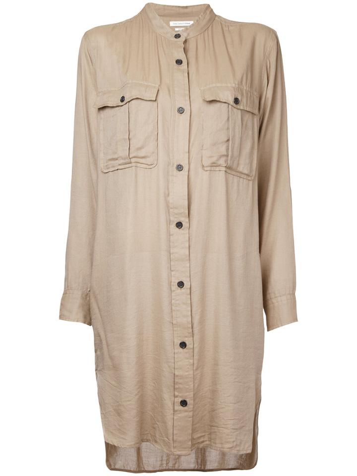 Isabel Marant Étoile - Shirt Dress - Women - Cotton/modal - 38, Nude/neutrals, Cotton/modal