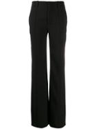 Chloé Pleated Front Flared Trousers - Black