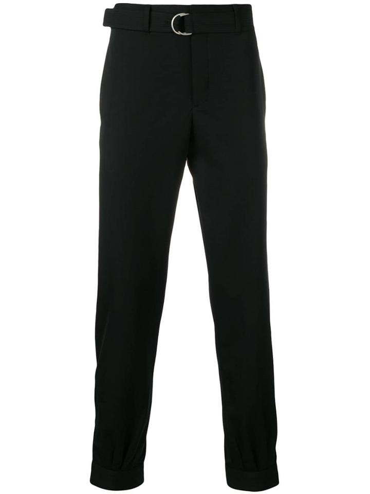 Paul Smith Belted Tapered Trousers - Black