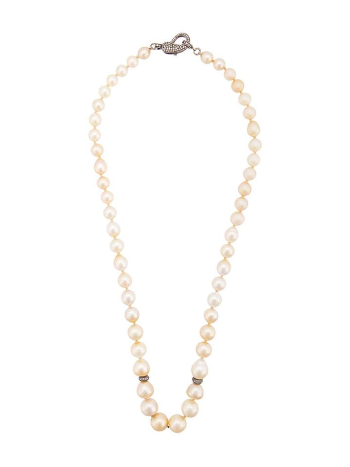 Loree Rodkin Graduated Pearl Necklace - White