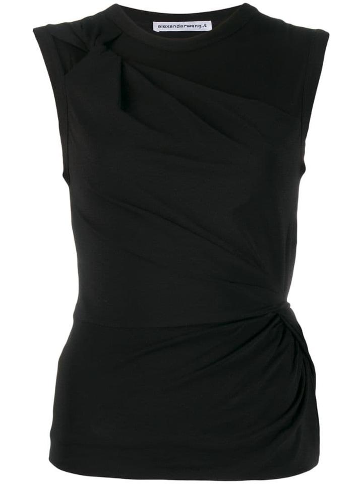 T By Alexander Wang Twisted Tank Top - Black