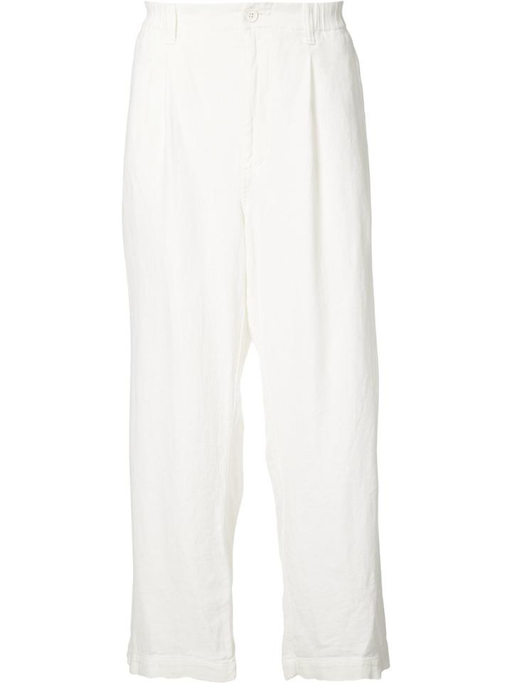 Issey Miyake - Wide Leg Trousers - Men - Cotton/linen/flax/modal - 3, White, Cotton/linen/flax/modal