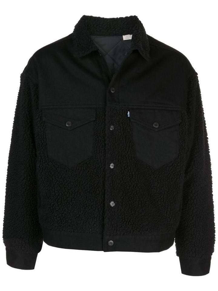 Levi's: Made & Crafted Lmc Sherpa Trucker Jacket - Black