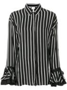 Versace Pre-owned Striped Shirt - Black