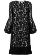 Les Copains Floral Lace Dress - Black