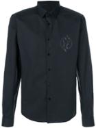 Versace Jeans Embroidered Logo Shirt - Black