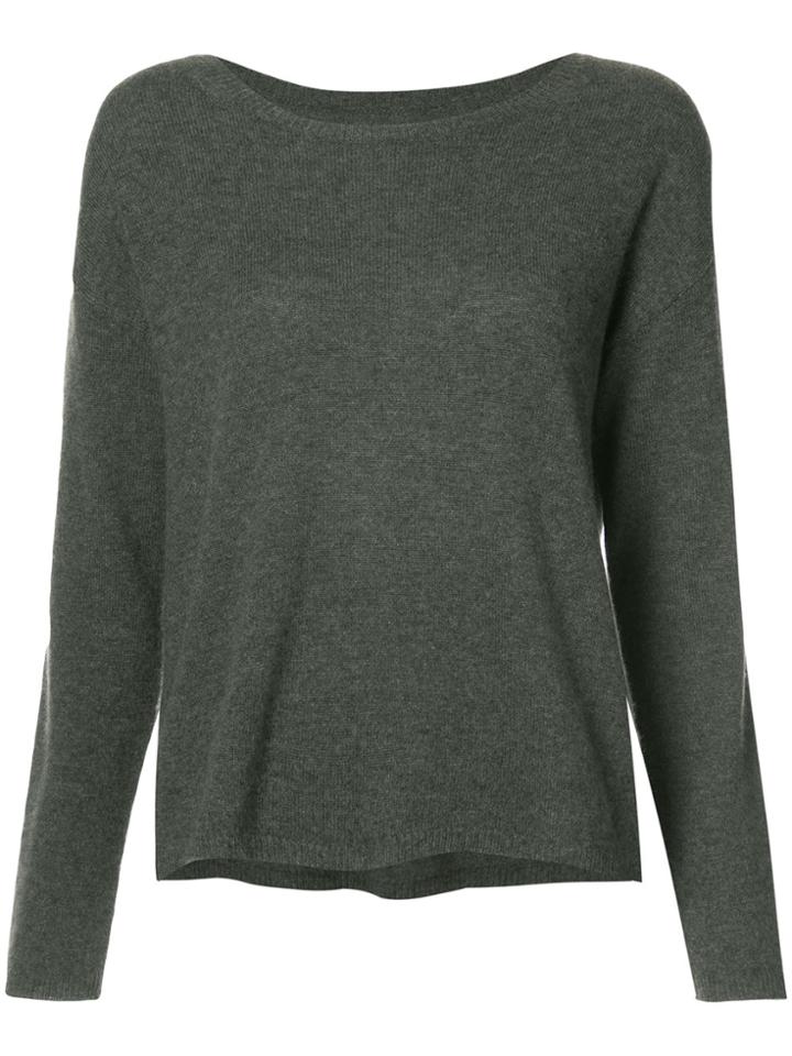 Nili Lotan Round Neck Top - Green