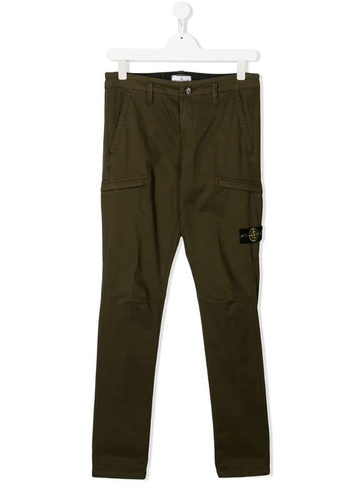 Stone Island Junior Cargo Trousers - Grey