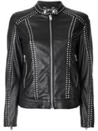 Diesel Studded Leather Jacket - Black