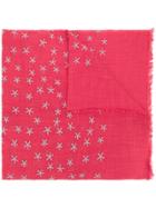 Closed Star Embroidered Scarf