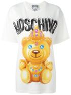 Moschino - Crowned Bear T-shirt - Women - Cotton - S, White, Cotton