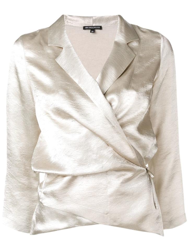 Ann Demeulemeester Wrap Top - White