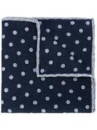 Eleventy Polka Dot Pocket Square - Blue